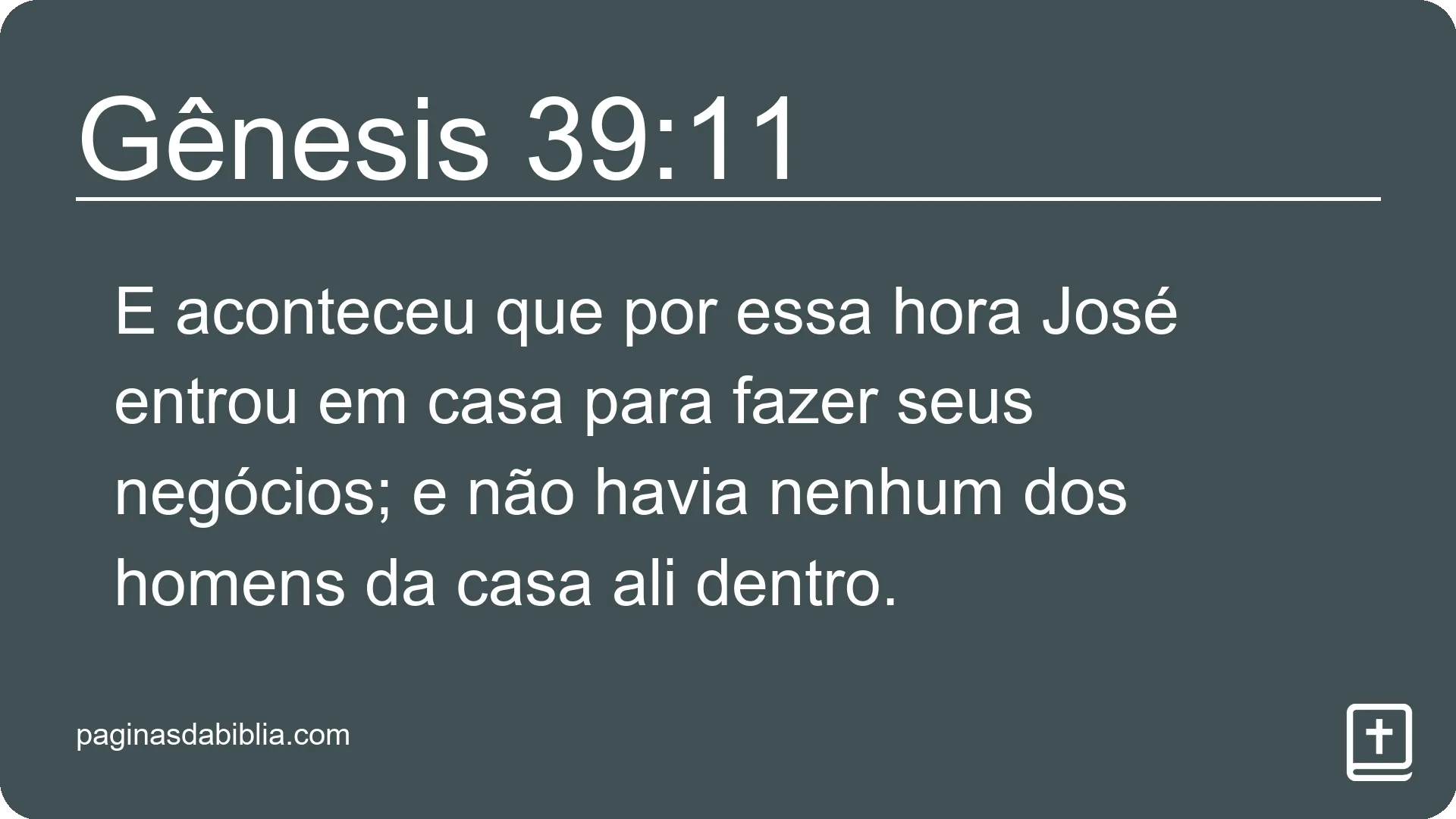 Gênesis 39:11