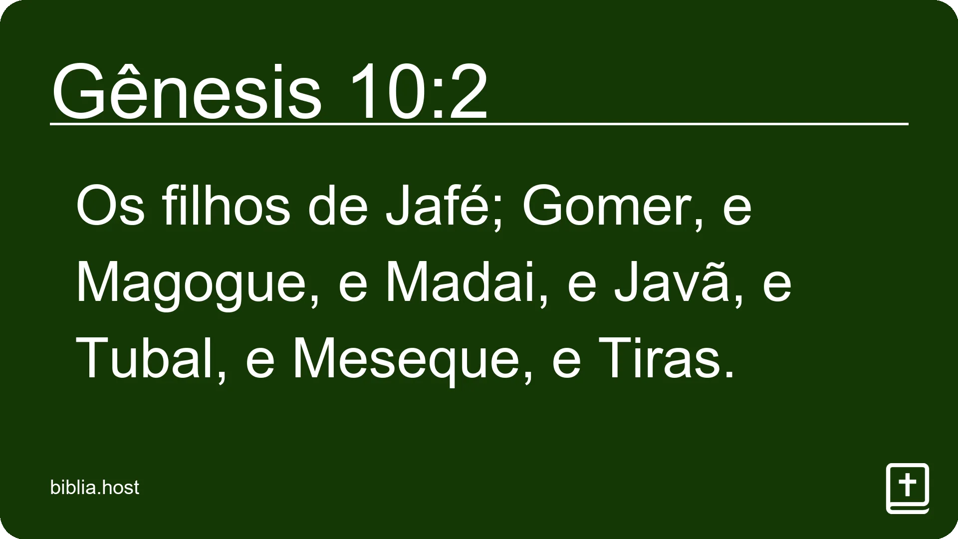 Gênesis 10:2