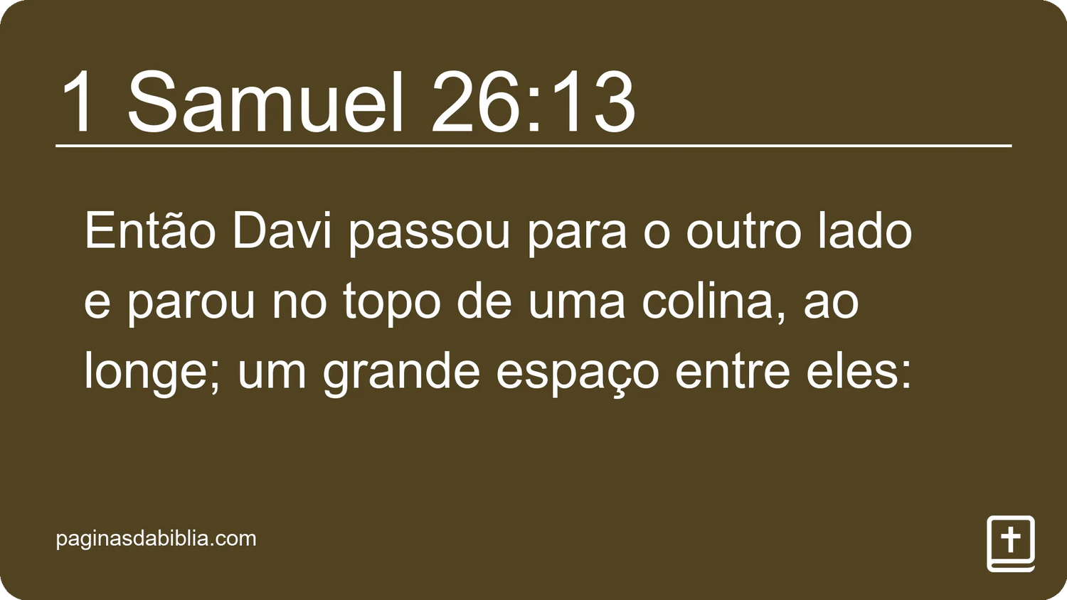 1 Samuel 26:13