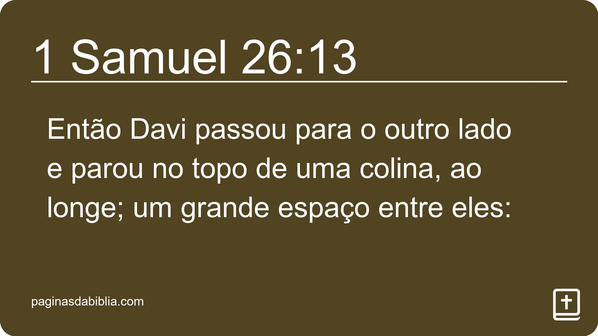 1 Samuel 26:13