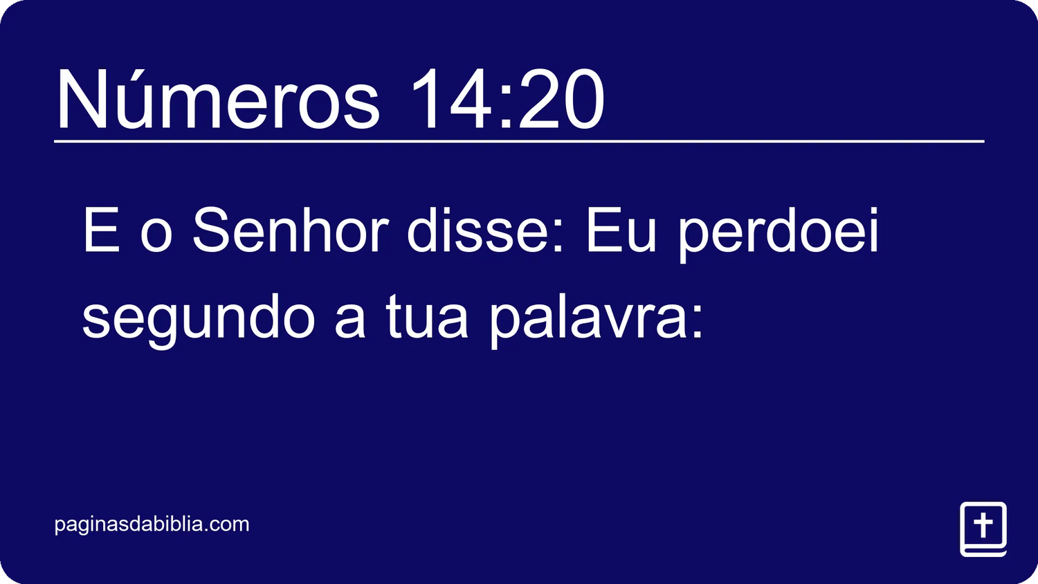 Números 14:20