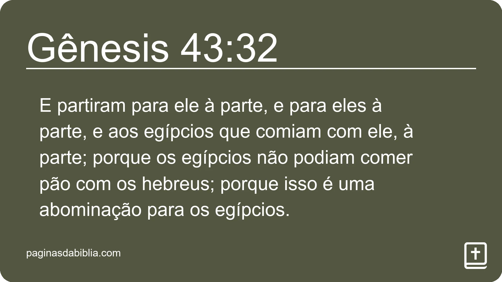 Gênesis 43:32