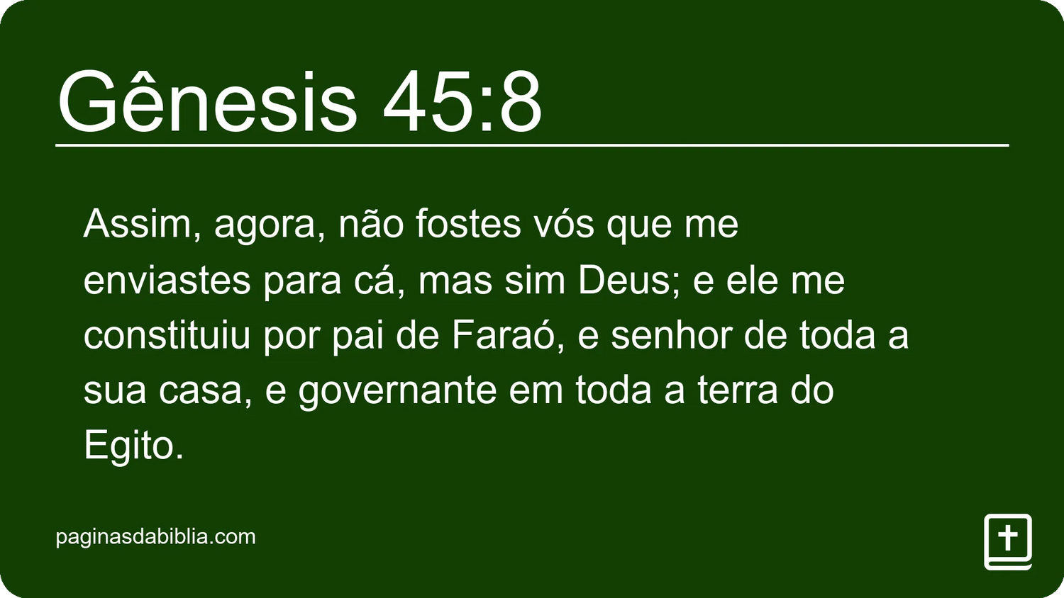 Gênesis 45:8