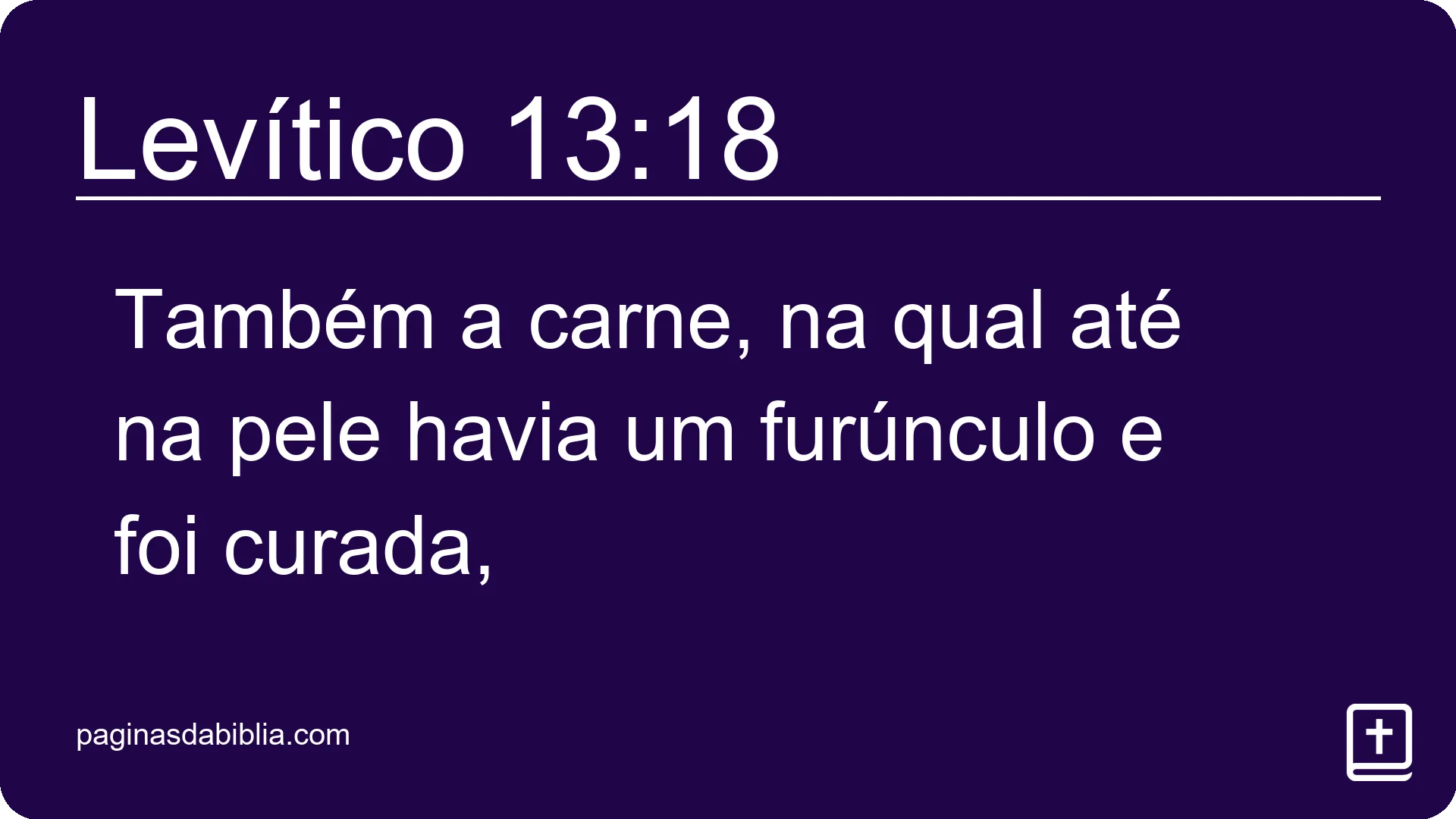 Levítico 13:18