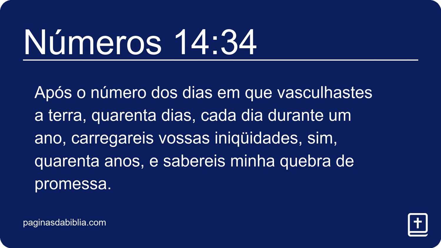 Números 14:34