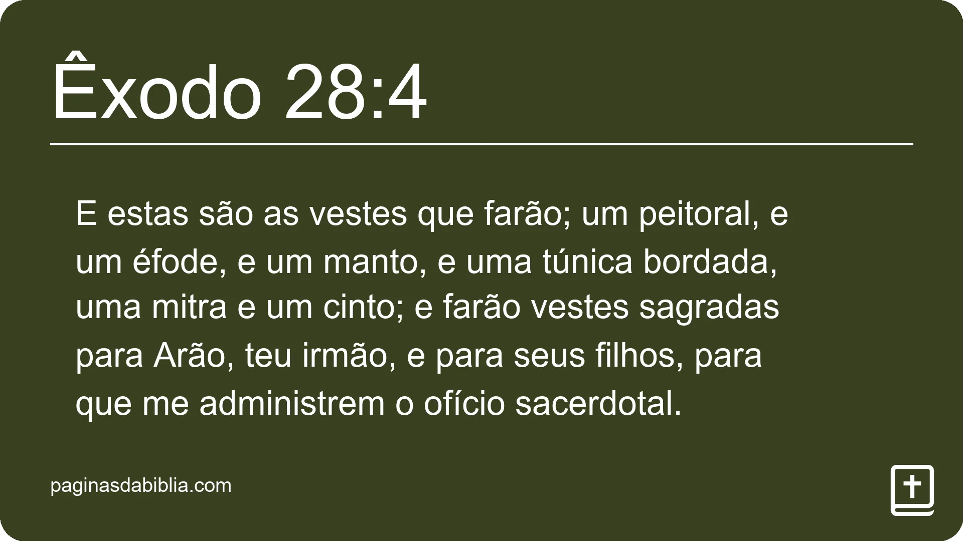 Êxodo 28:4