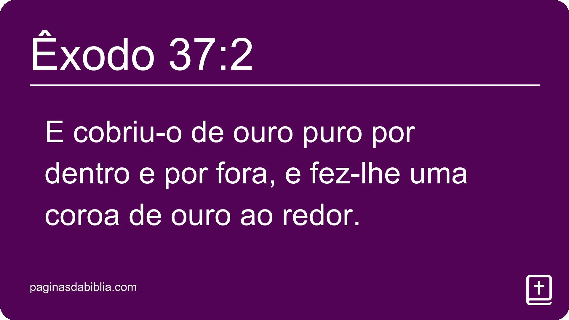 Êxodo 37:2