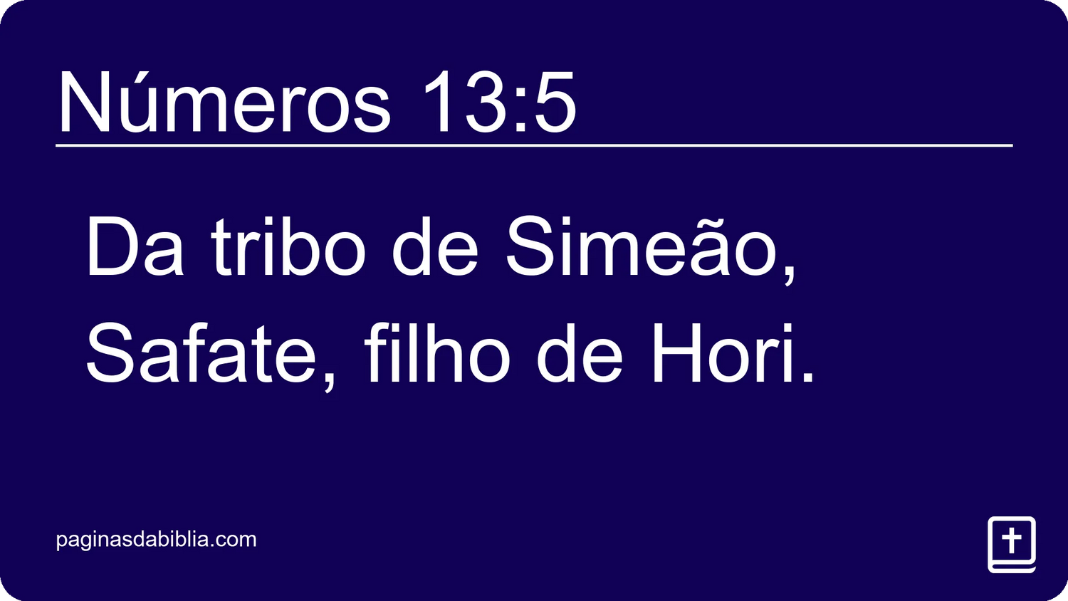 Números 13:5