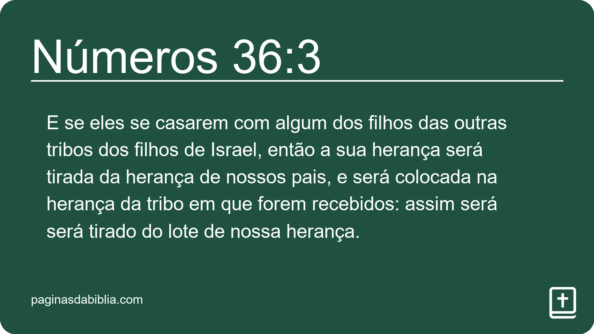 Números 36:3