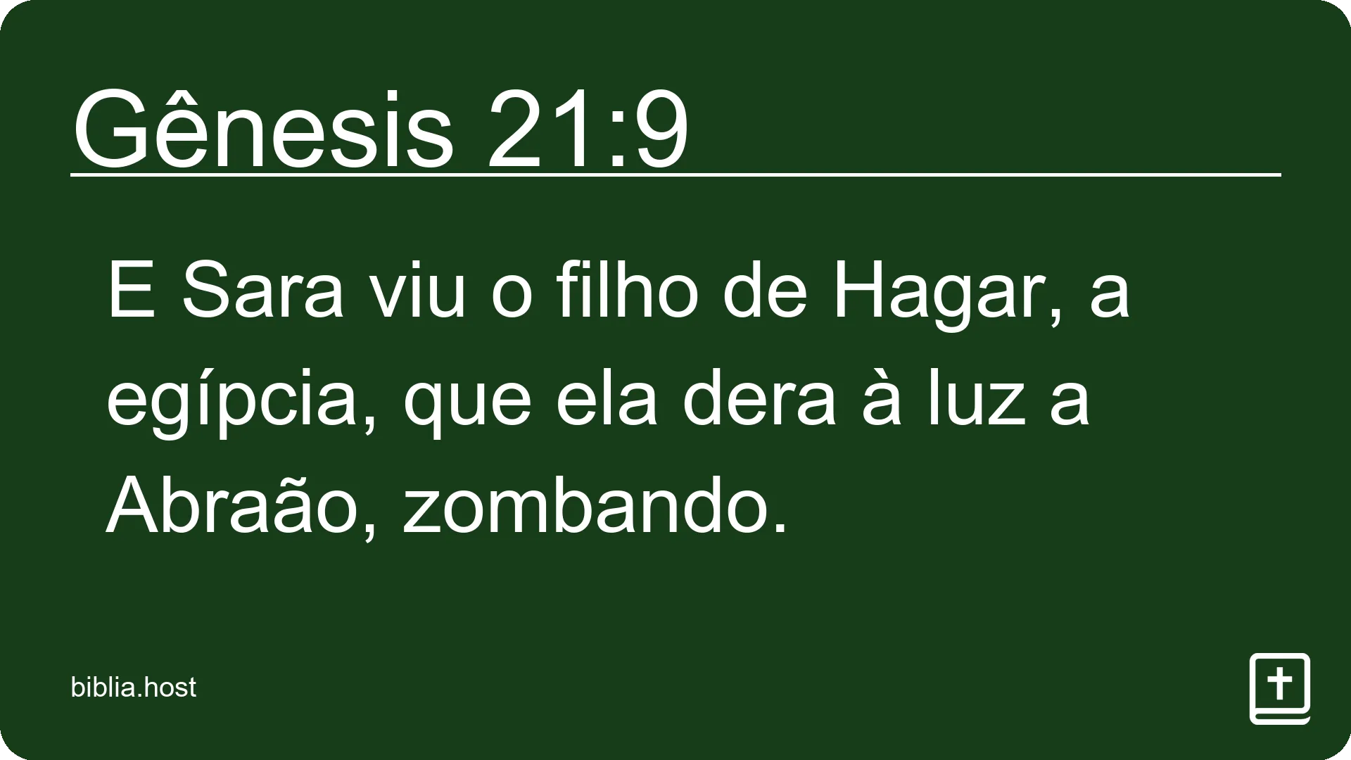 Gênesis 21:9