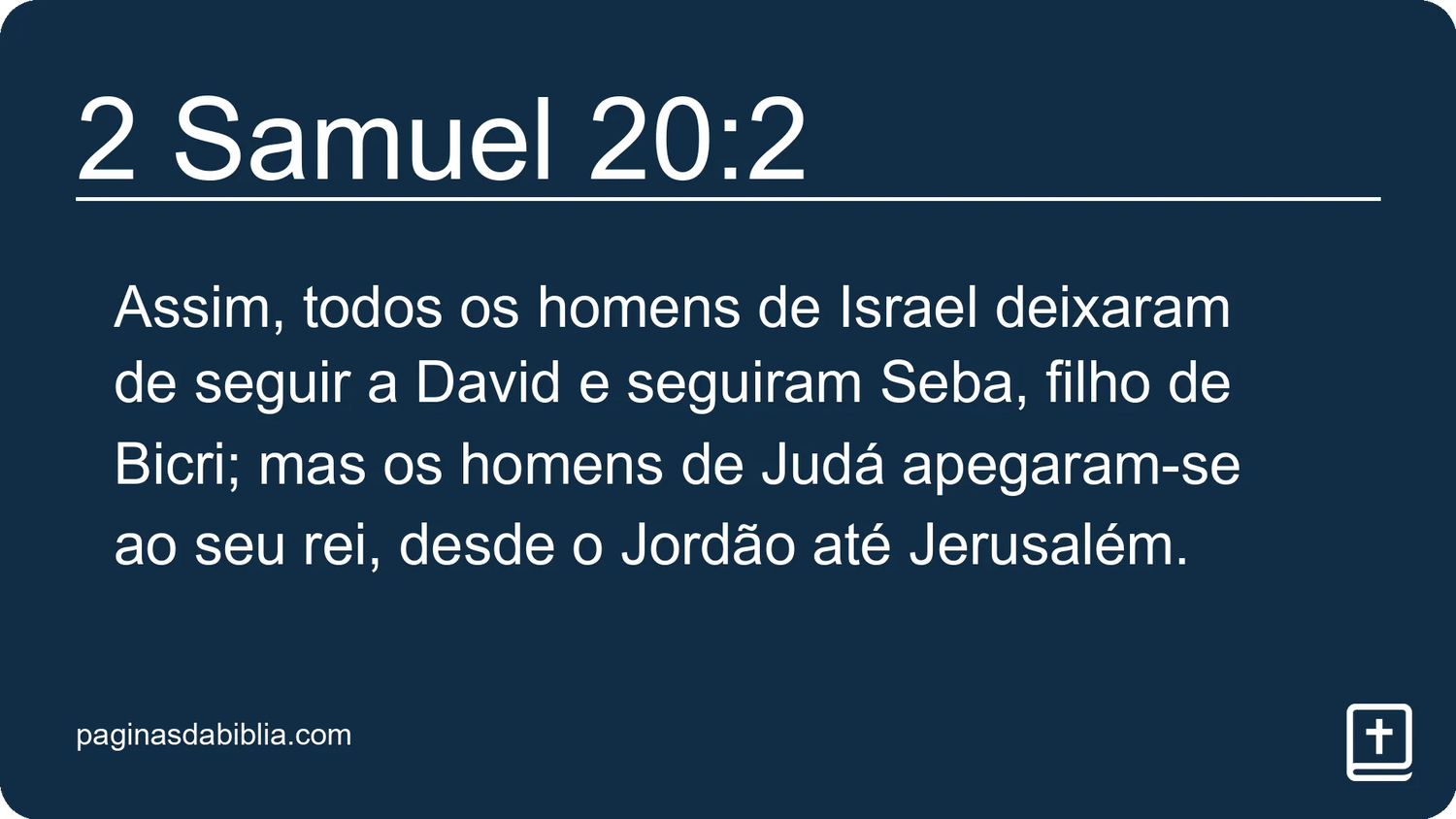 2 Samuel 20:2