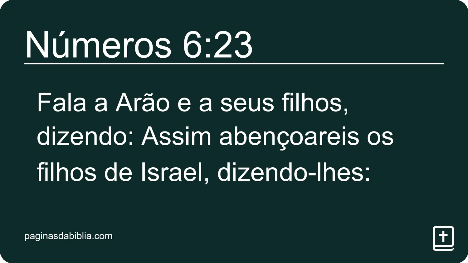 Números 6:23