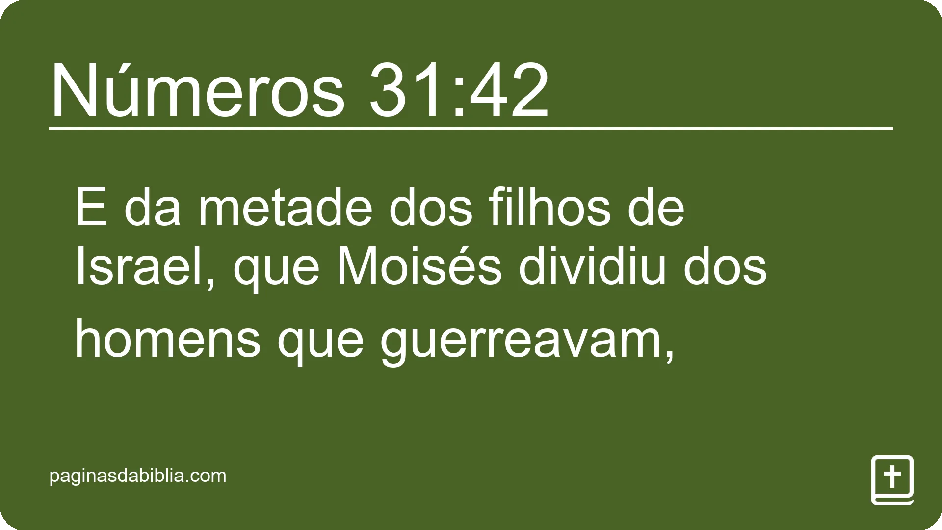 Números 31:42