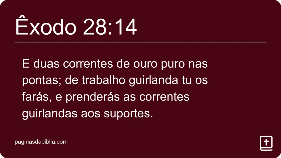 Êxodo 28:14