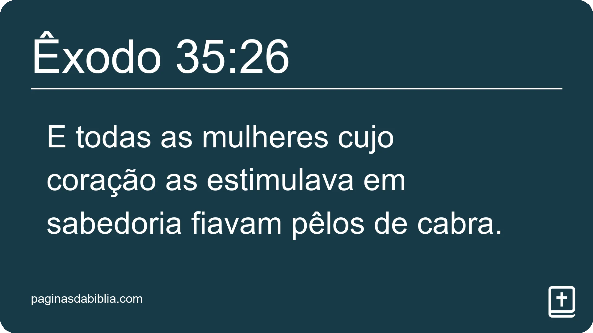 Êxodo 35:26