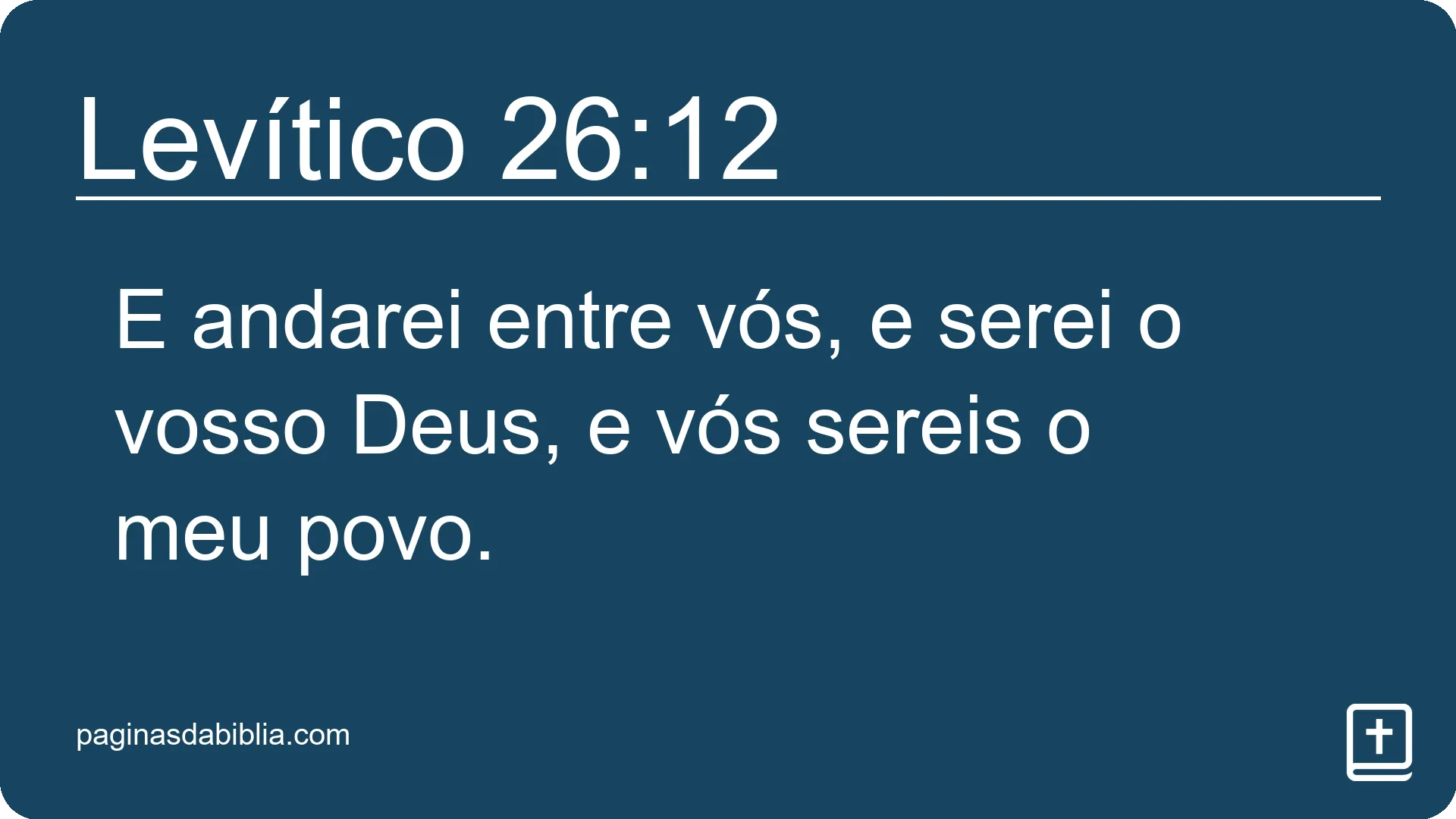 Levítico 26:12