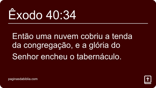 Êxodo 40:34