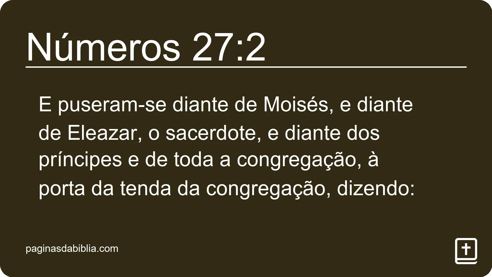 Números 27:2