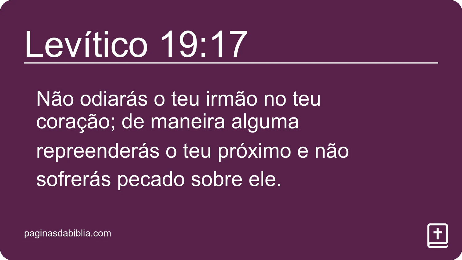 Levítico 19:17