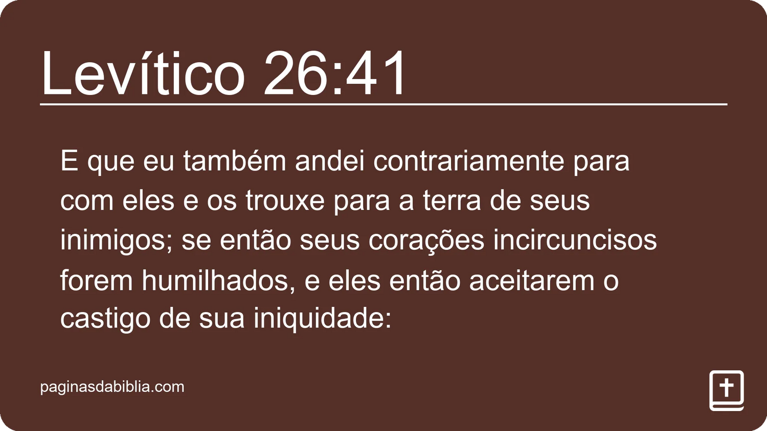 Levítico 26:41