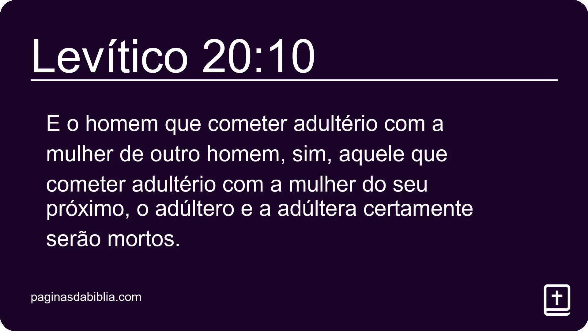 Levítico 20:10