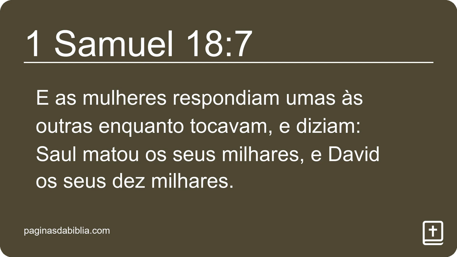 1 Samuel 18:7