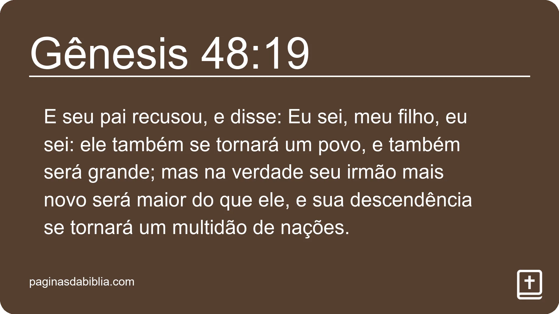 Gênesis 48:19