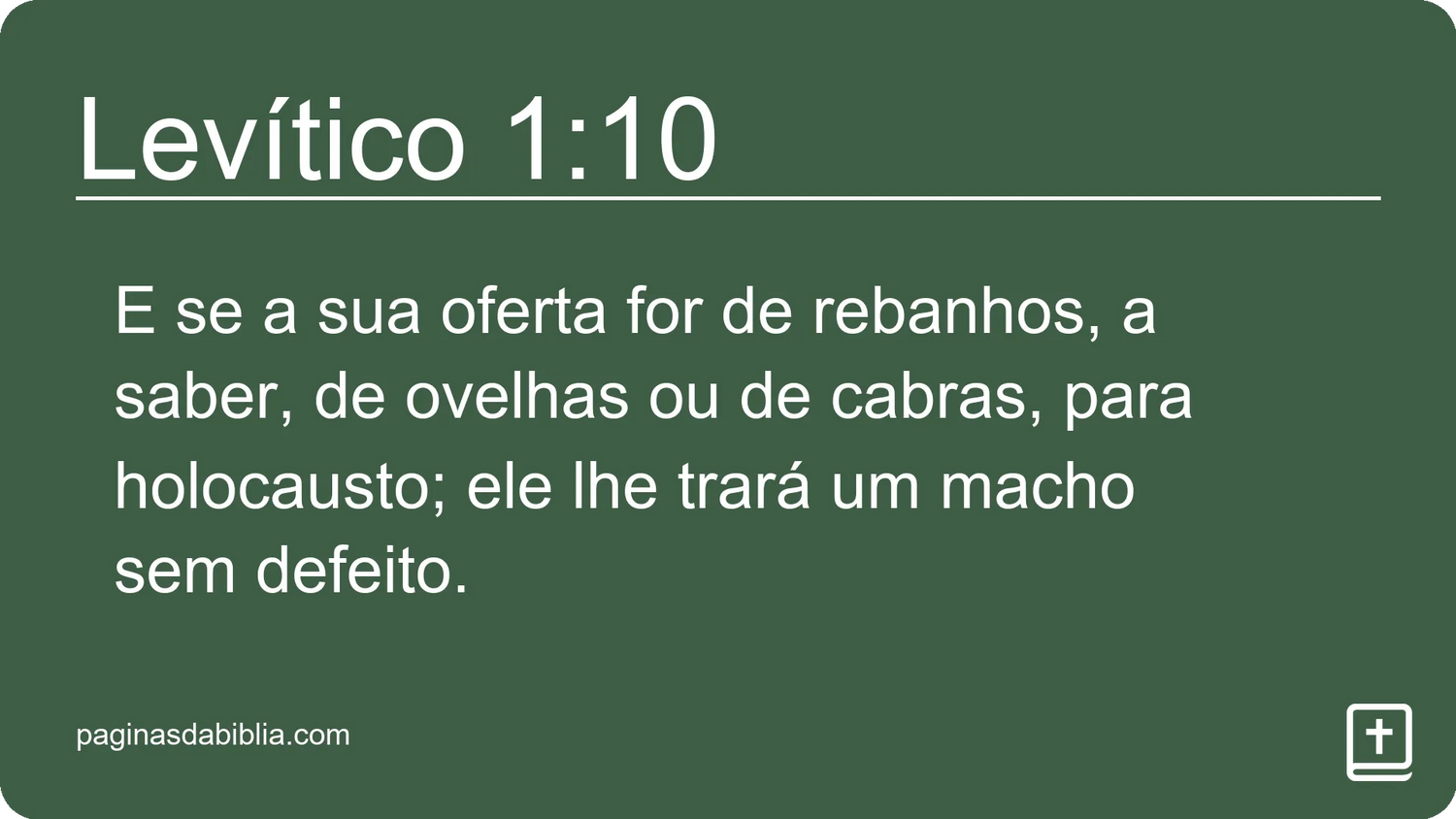 Levítico 1:10