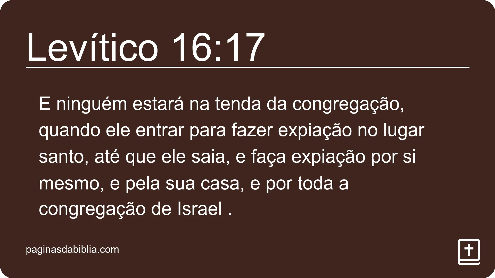 Levítico 16:17