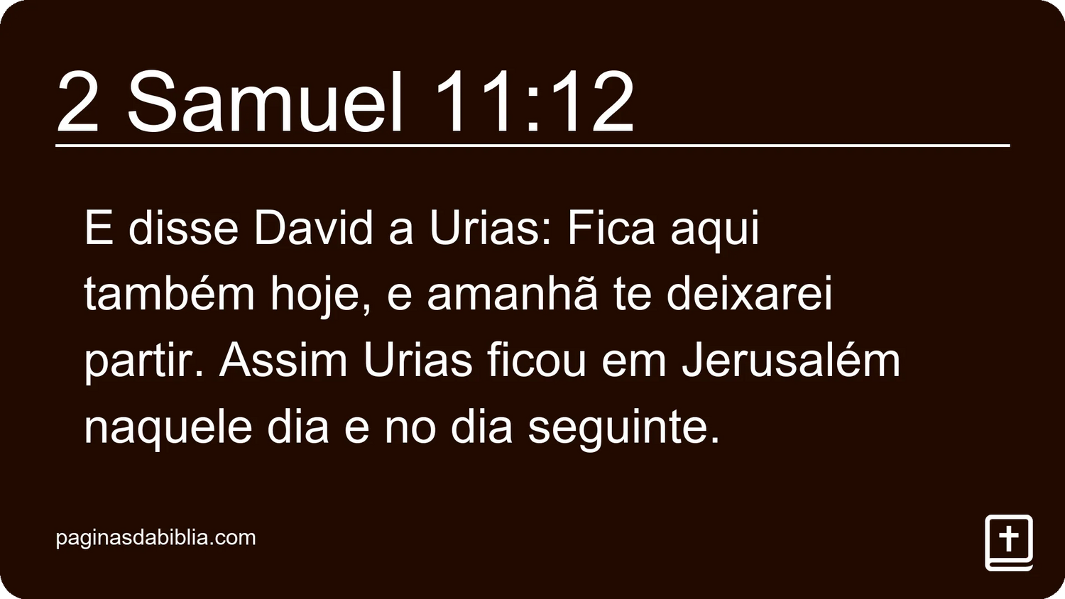 2 Samuel 11:12