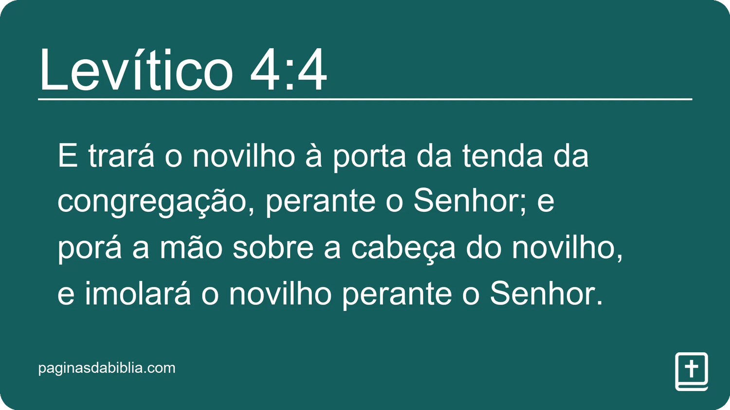 Levítico 4:4