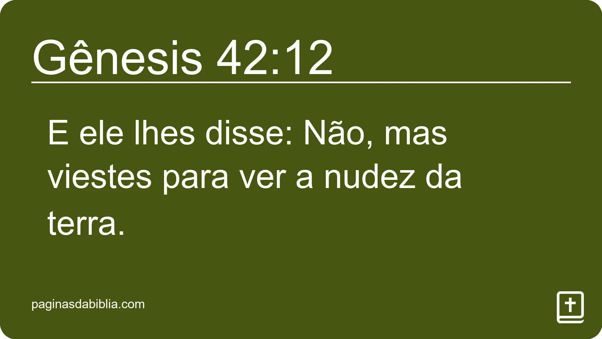 Gênesis 42:12