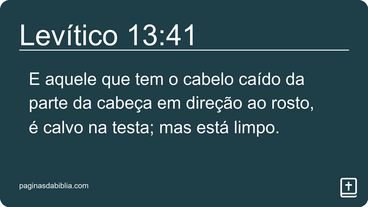 Levítico 13:41