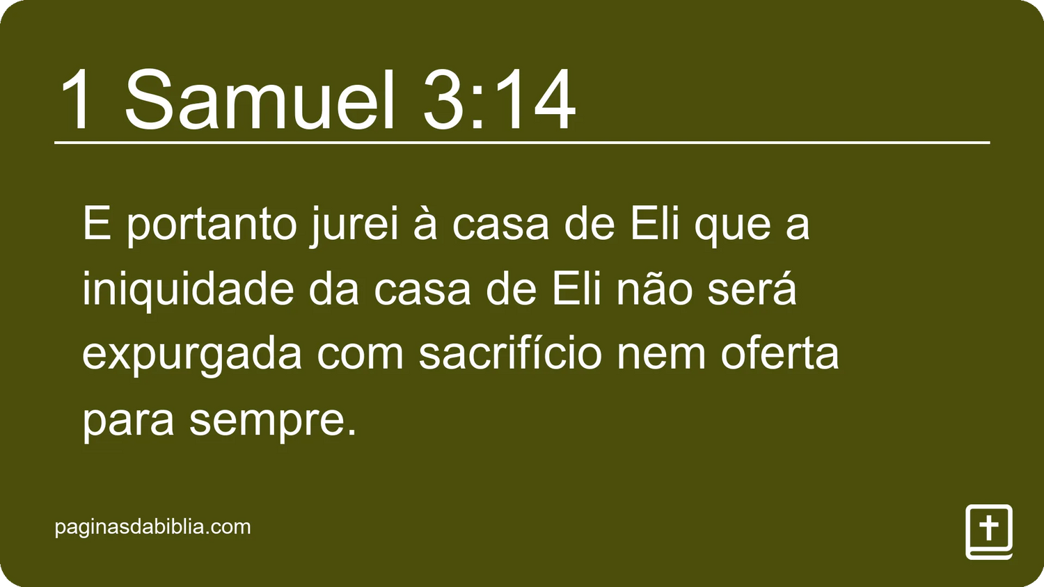 1 Samuel 3:14