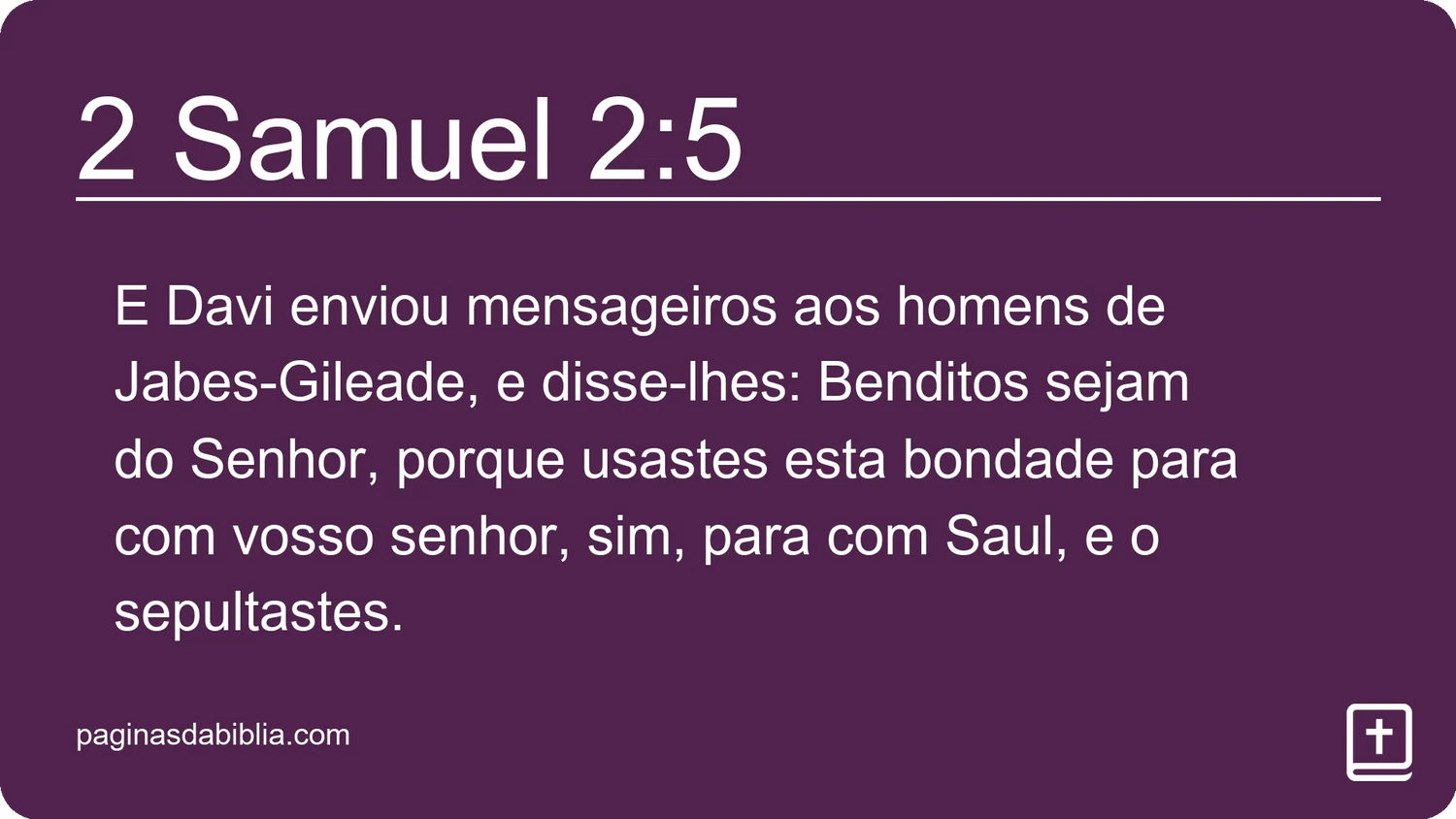 2 Samuel 2:5