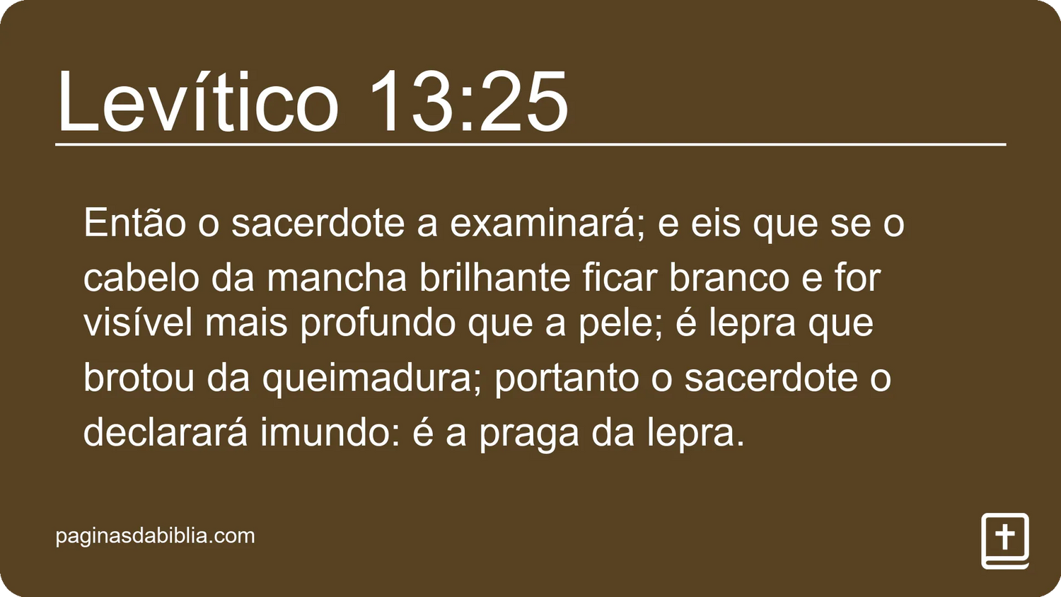 Levítico 13:25