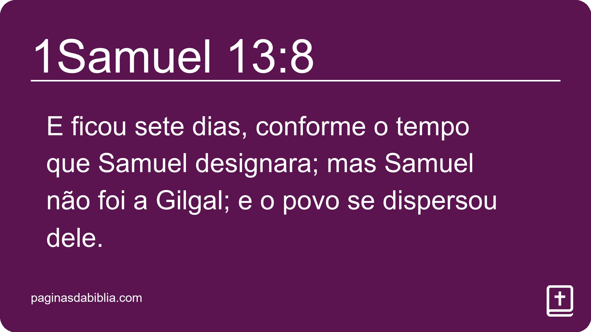 1Samuel 13:8