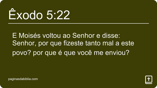 Êxodo 5:22