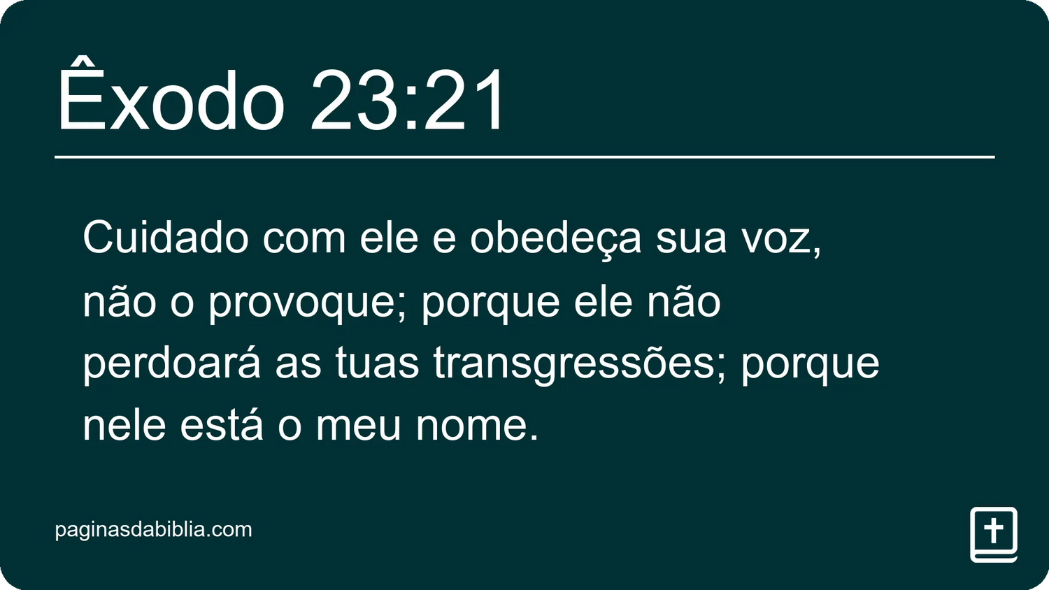 Êxodo 23:21