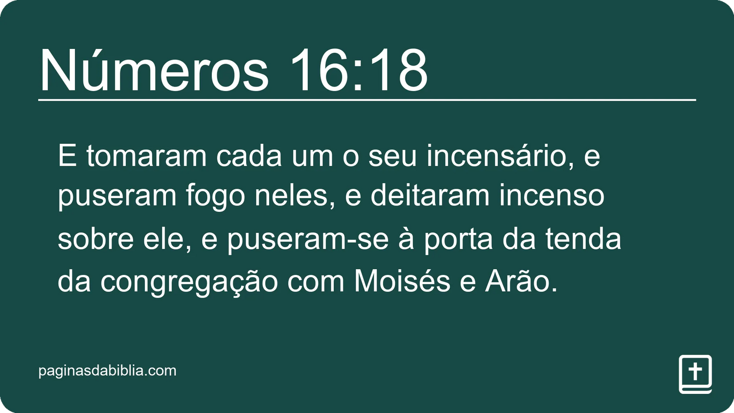 Números 16:18