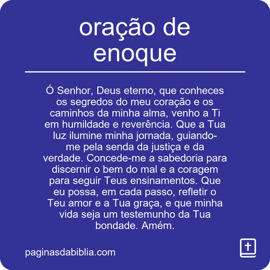 oração de enoque