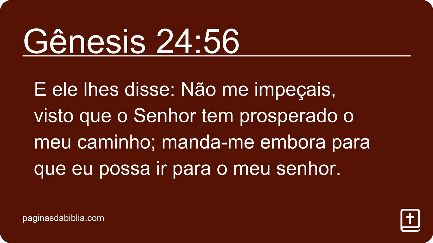 Gênesis 24:56