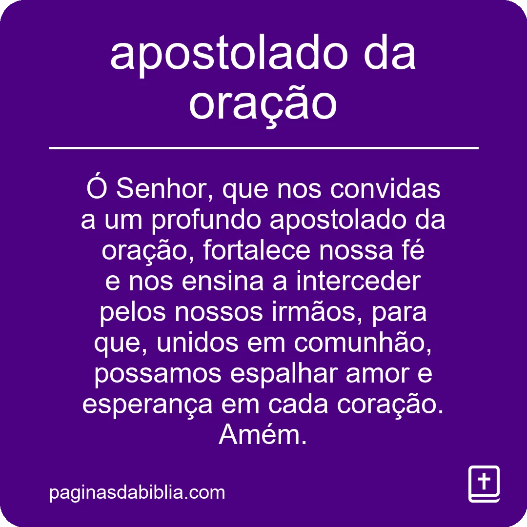 apostolado da oração