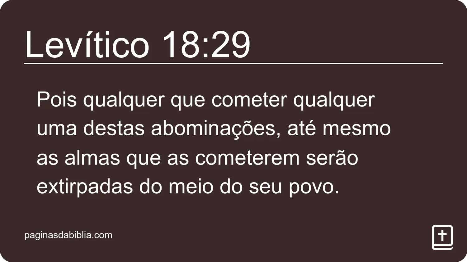 Levítico 18:29