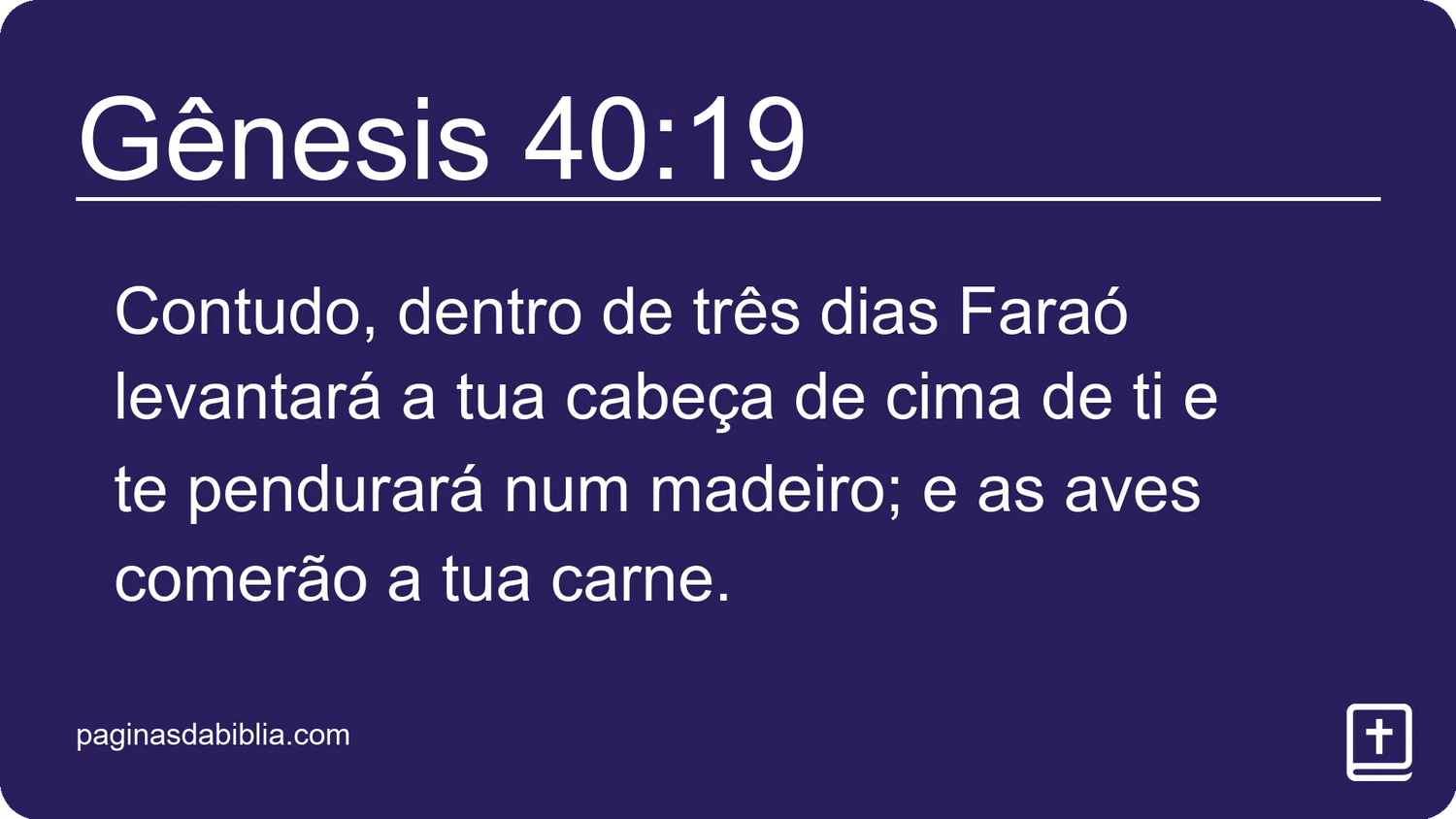 Gênesis 40:19