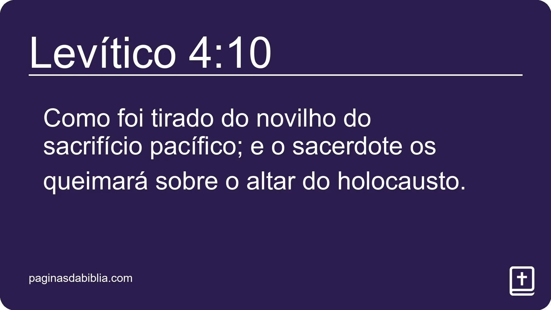 Levítico 4:10