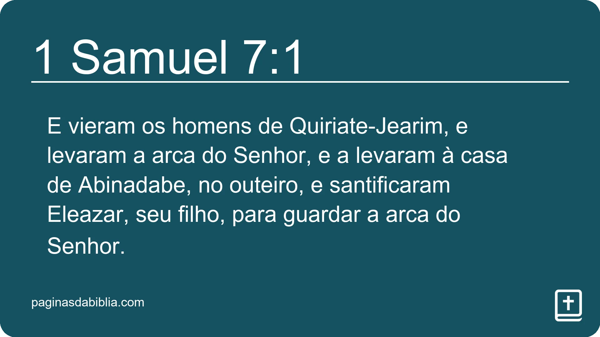 1 Samuel 7:1