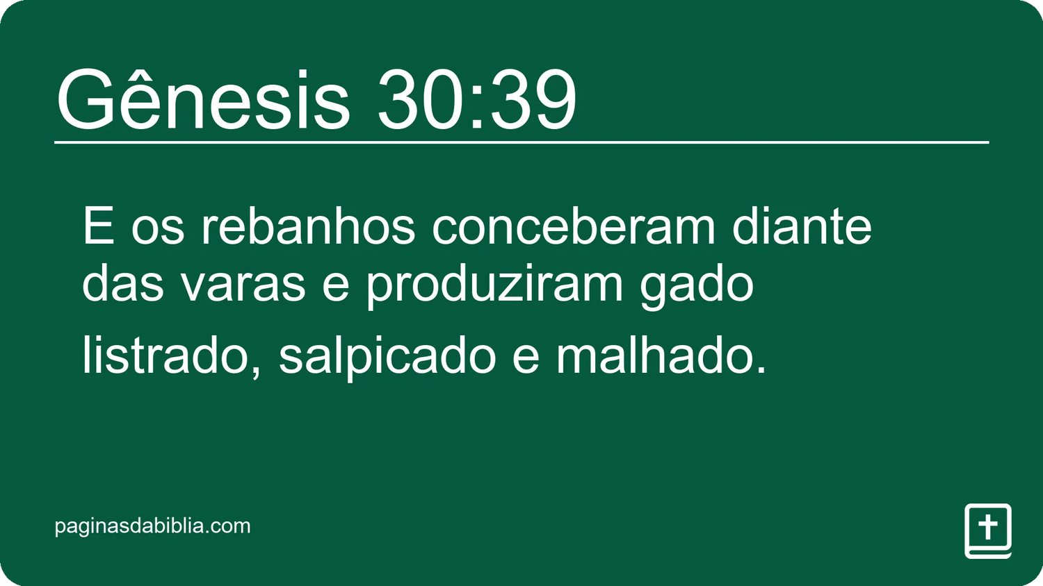 Gênesis 30:39