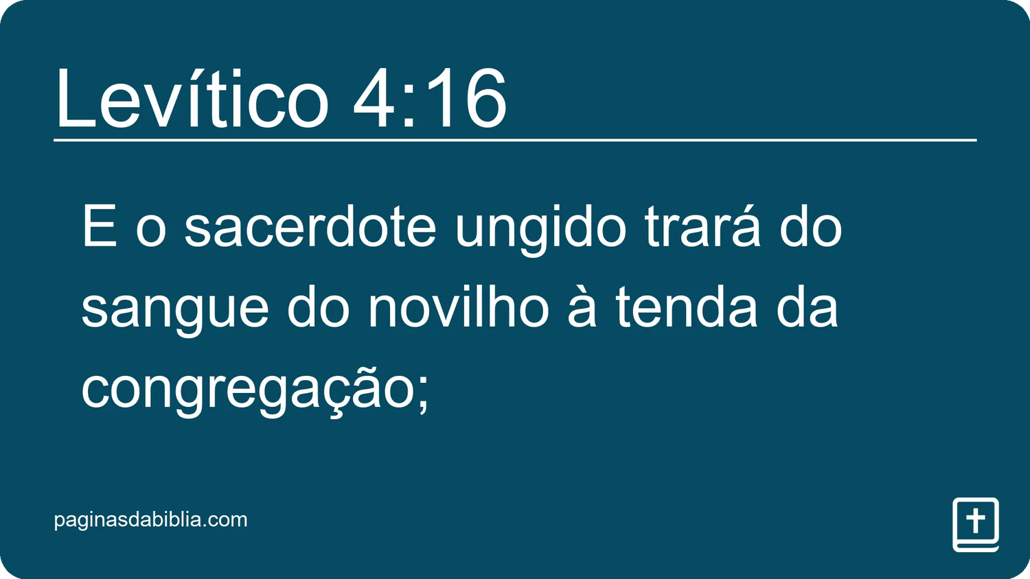 Levítico 4:16