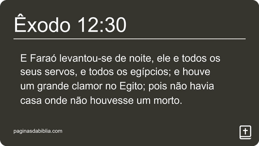 Êxodo 12:30